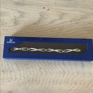 Swarovski Crystal and Silver Tennis Bracelet